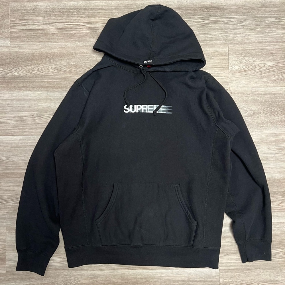 Supreme Motion Logo Hooded Sweatshirt (SS20) Black Size L